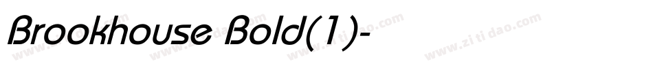 Brookhouse Bold(1)字体转换